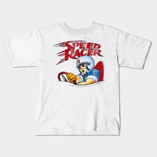 Vintage Go Speed Racer Go Go!!! 80s Kids T-Shirt